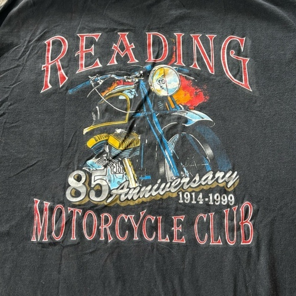 Vintage 85th anniversary Reading motorcycle club T-shirt